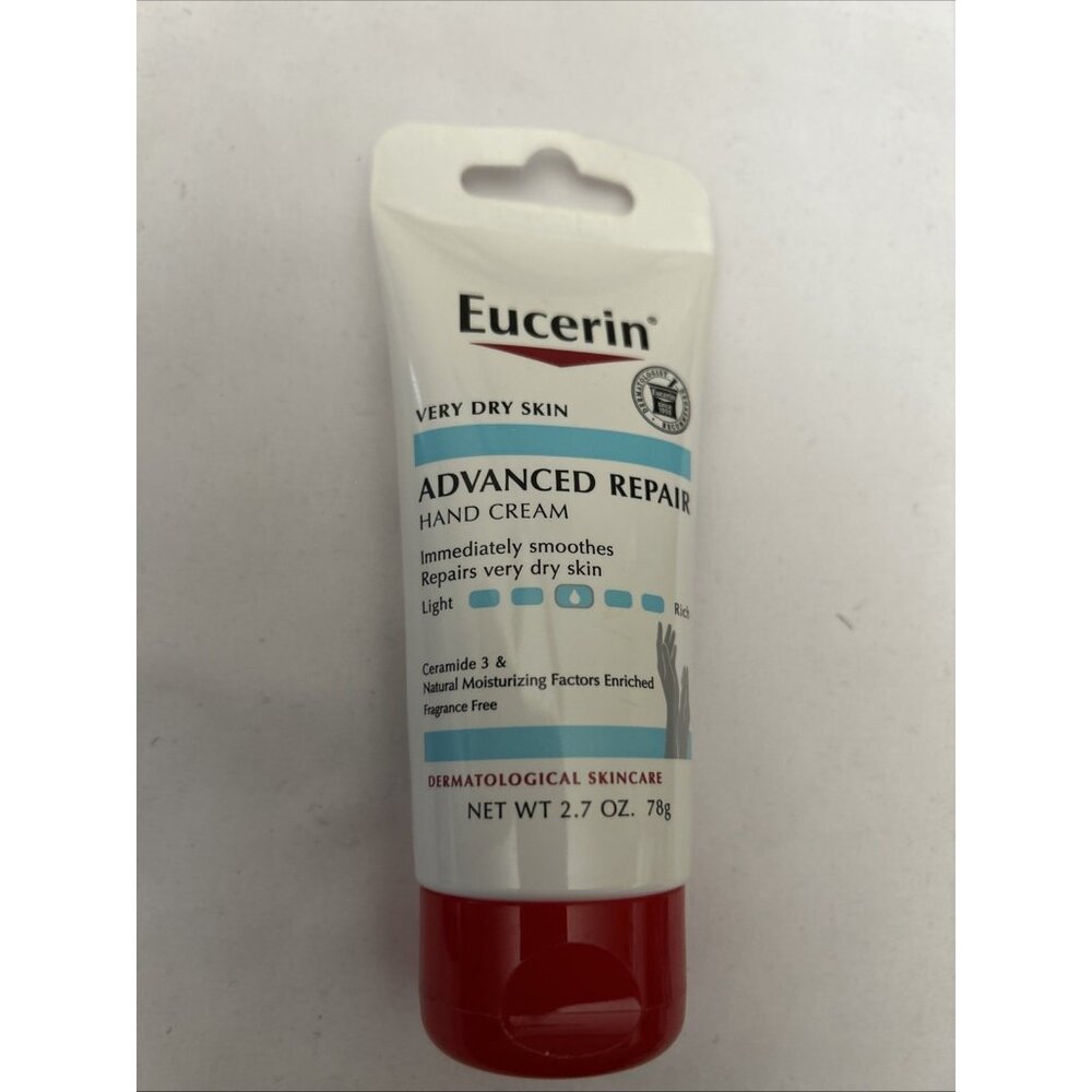Eucerin Advanced Repair Hand Cream - 2.7oz for very dry skin repairs skin new